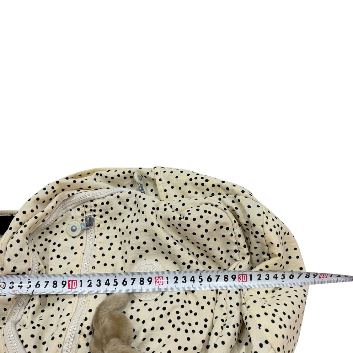 키플링 빈티지 모리걸 도트 땡땡이 크림 바닐라 화이트 백팩 가방 상품이미지7