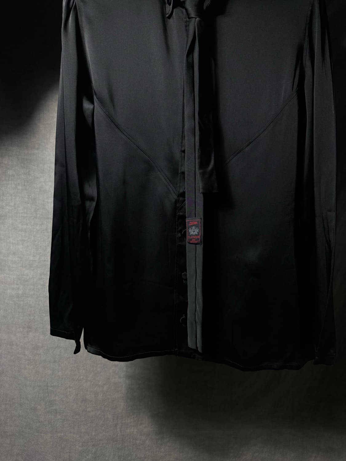 JPG 02SS Classique The Tie Satin Shirt 상품이미지6