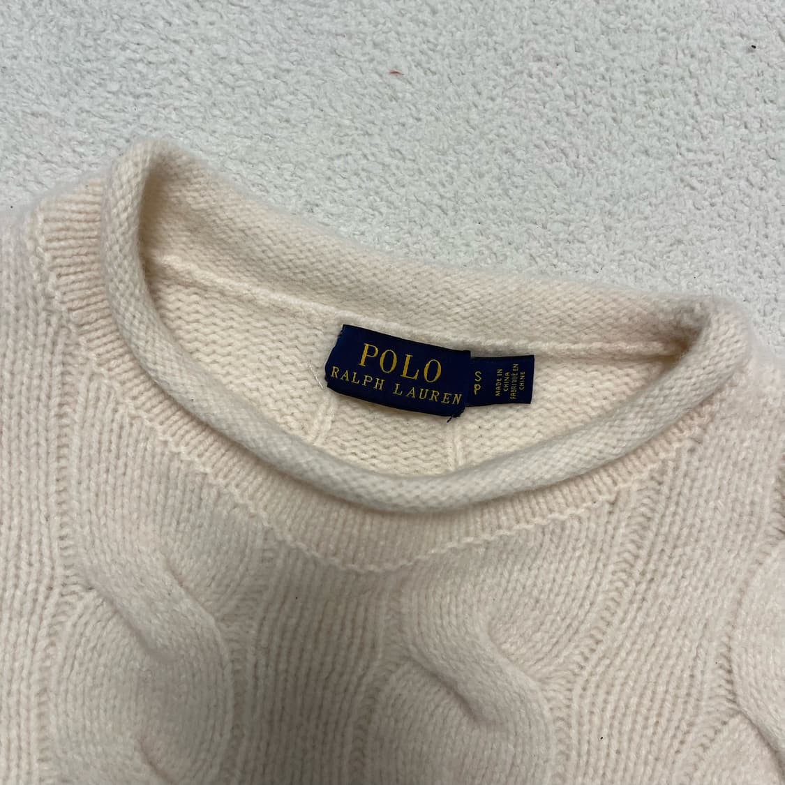 Polo Ralph Lauren Ivory Cable Knit 상품이미지6