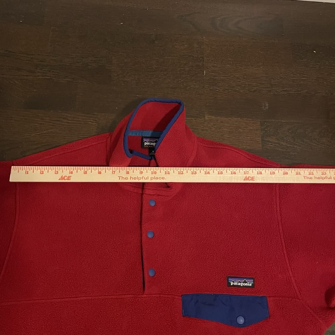 20s 파타고니아 신칠라 스냅-T 레드/네이비 상품이미지2