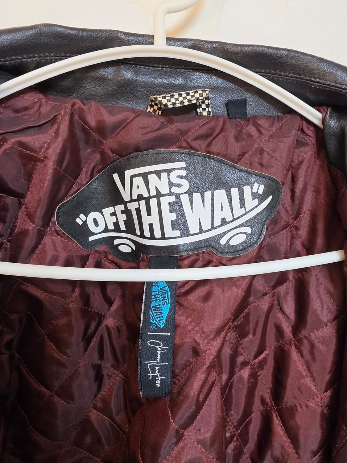 VANS OFF THE WALL 빈티지 가죽 자켓 M 상품이미지5