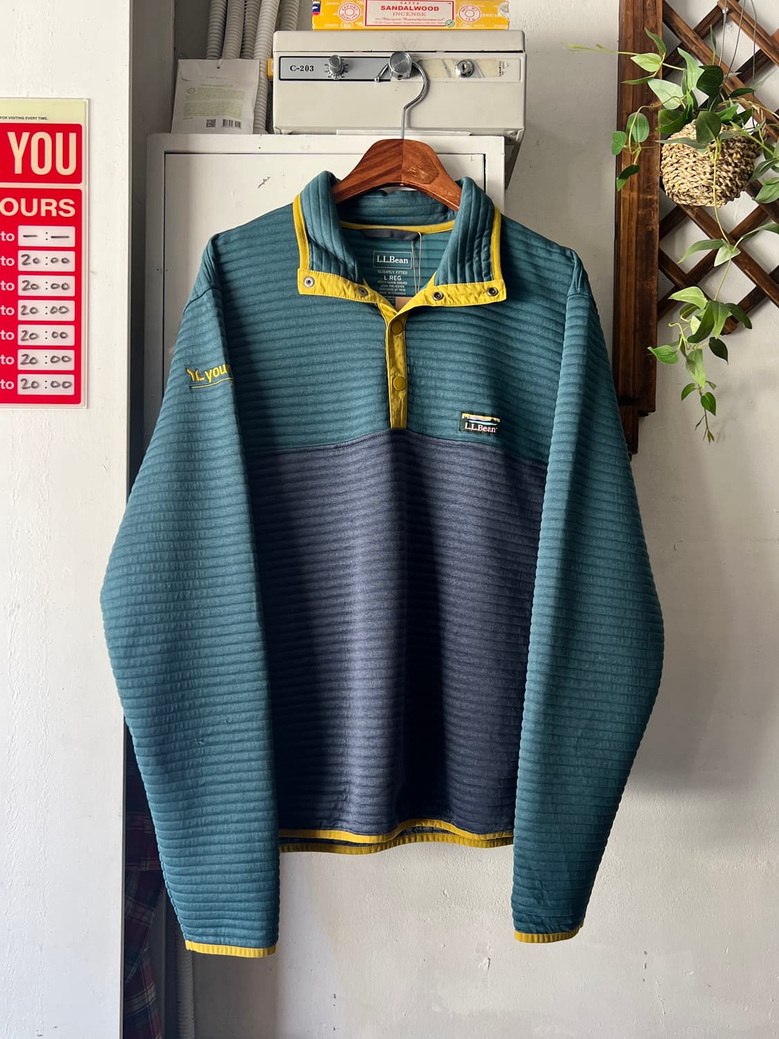 [L]L.L Bean USA 엘엘빈 플리츠 스냅 풀오버 셔츠 상품이미지1