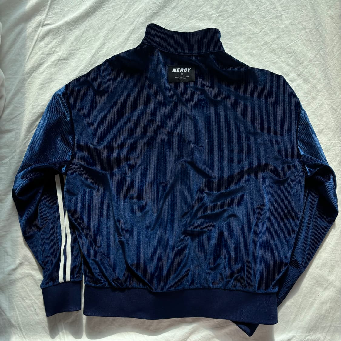 널디 트랙탑 S 코듀로이 벨벳 네이비 ny 져지 상품이미지2