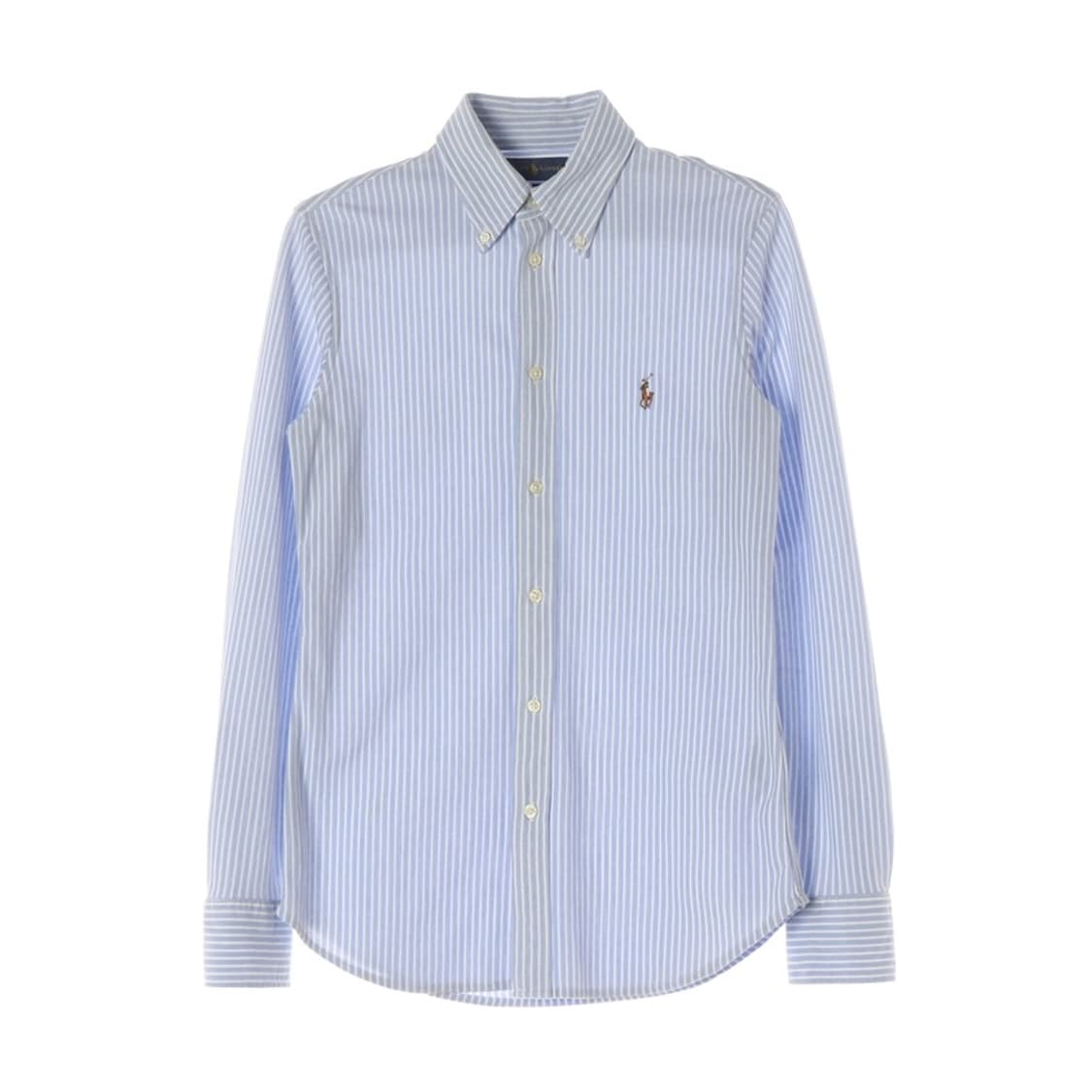 랄프로렌 블루 스트라이프 커스텀핏 셔츠 M 상품이미지1