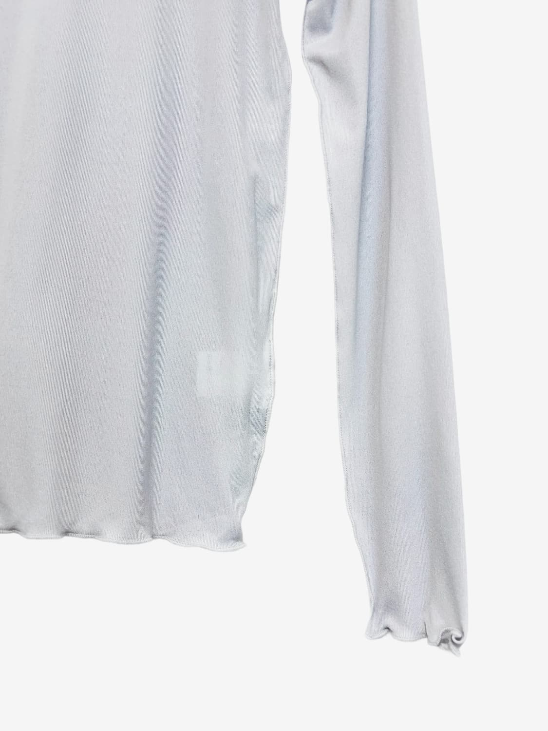 Sheer Ruffle T-shirt - Light Purple 상품이미지5