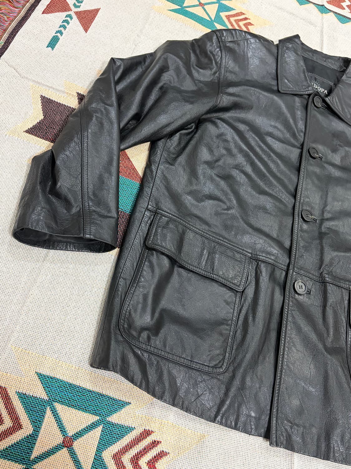 SORDOPA cow leather car coat / 레더 카코트 상품이미지3
