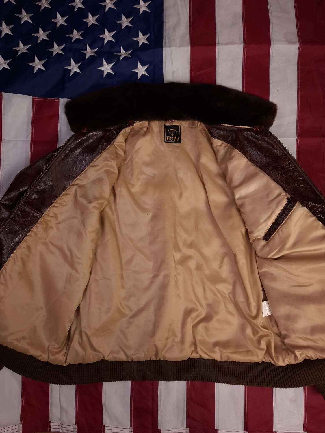 새제품 오리지날 HOPE 리얼레더 G-1 항공자켓 상품이미지10