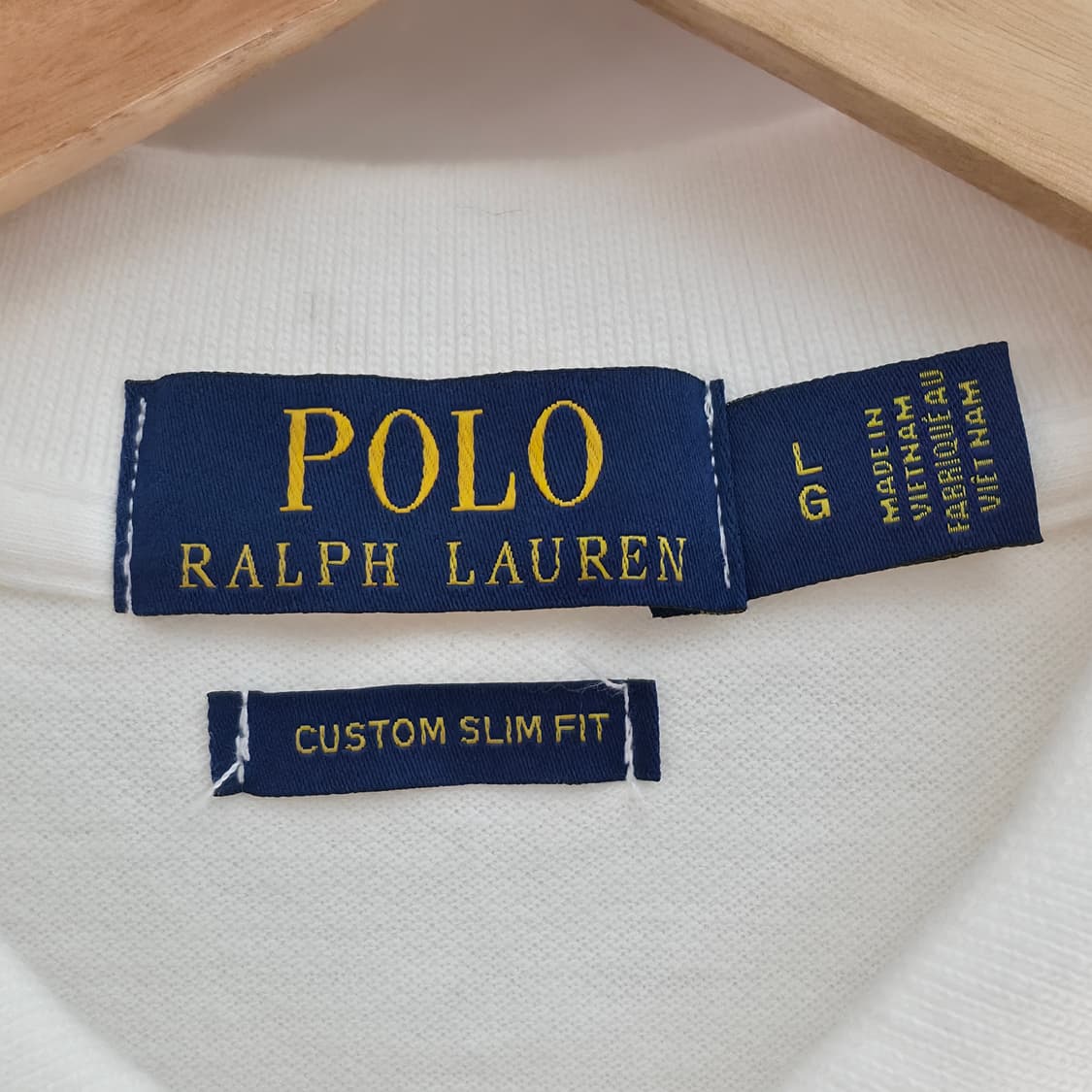 [L] 폴로 랄프로렌 화이트 카라티 상품이미지5
