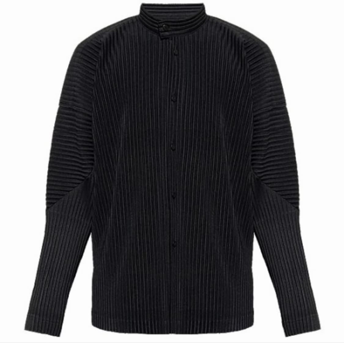 옴므플리세/ 만다린넥 셔츠 / 블랙 3사이즈 상품이미지2