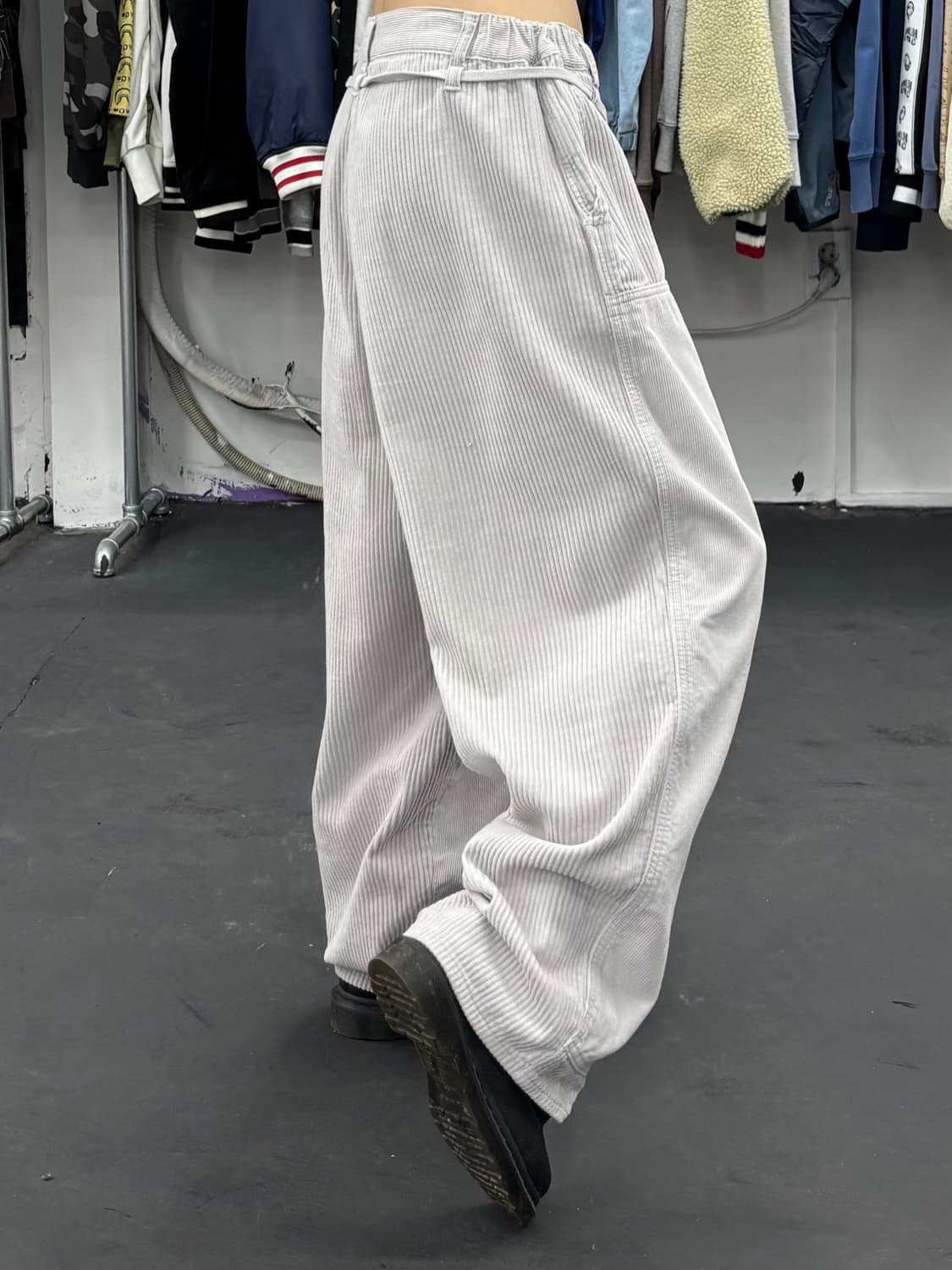 니코앤드 코듀로이 더블니 스웻팬츠 상품이미지3