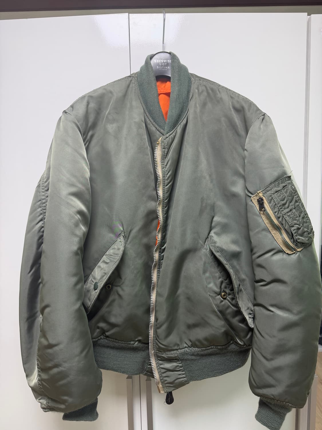 90s 알파인더스트리 ma-1 L사이즈 상품이미지1