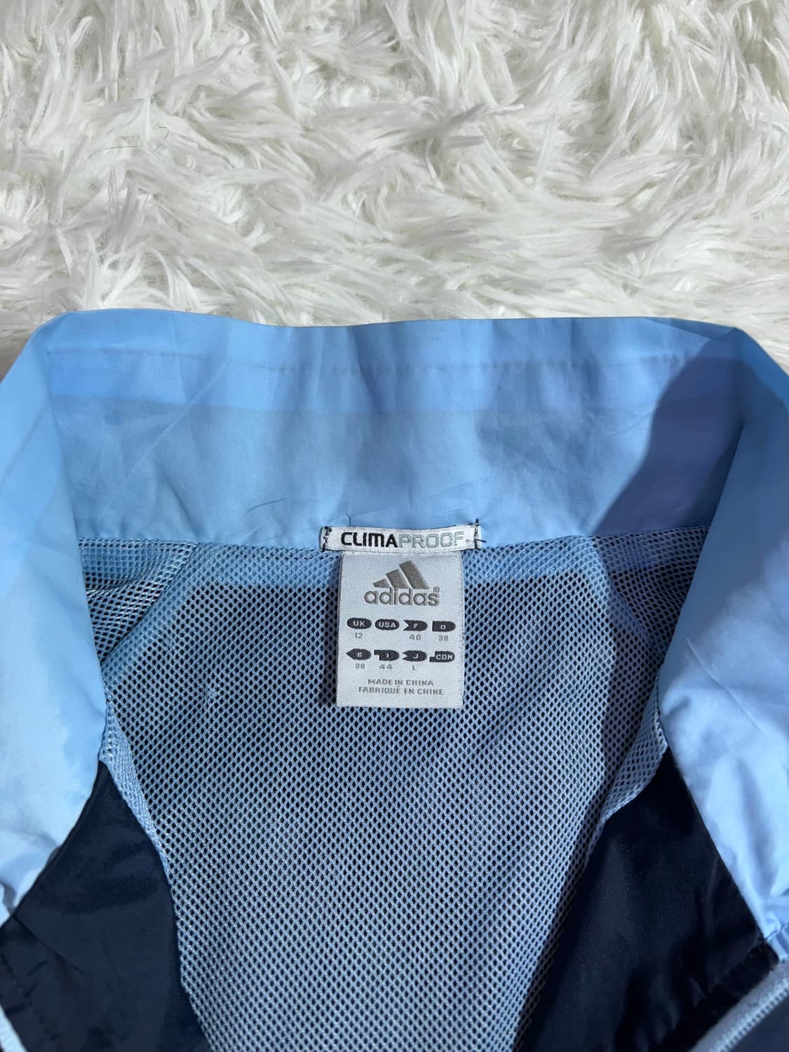 아디다스 JAPAN 베이비블루 스몰로고 바람막이  상품이미지7