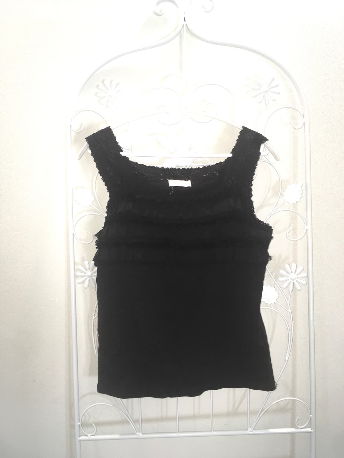 jpn vintage black frill cancan sleeveles 상품이미지1