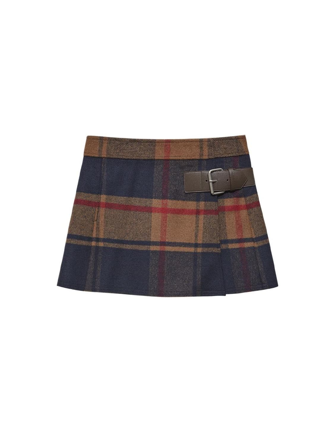 (정가 17만8천) 인스턴트펑크 랩 미니 울 스커트 상품이미지1