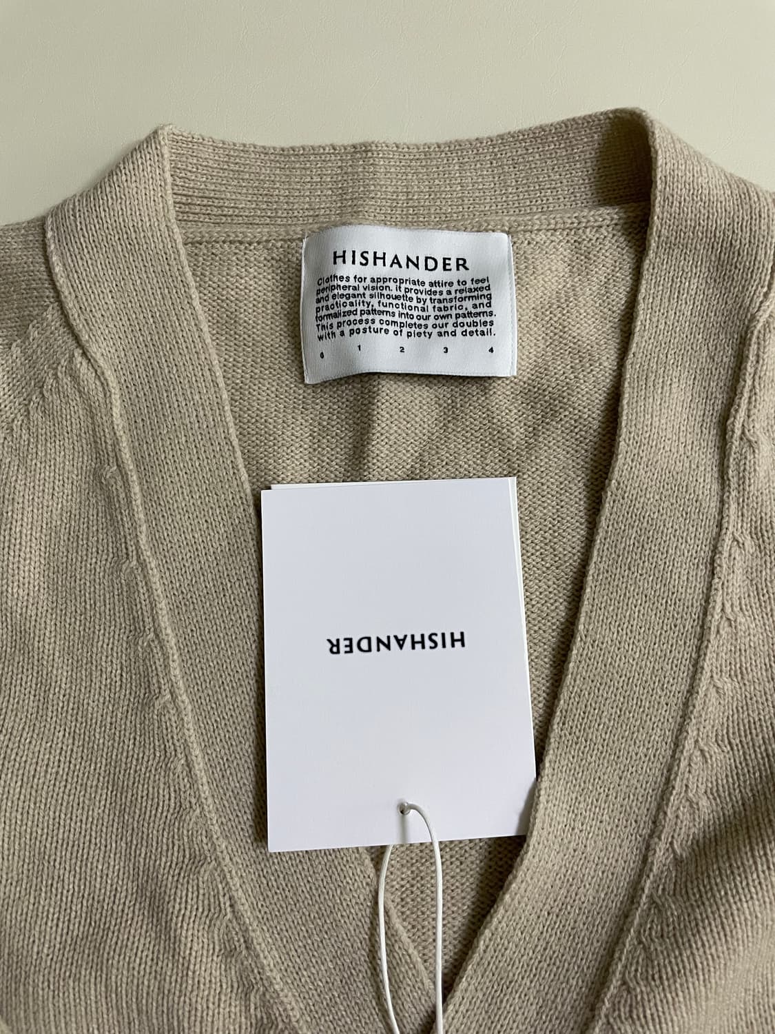 히즈핸더 WHOLEGARMENT CARDIGAN 02 새상품 상품이미지10