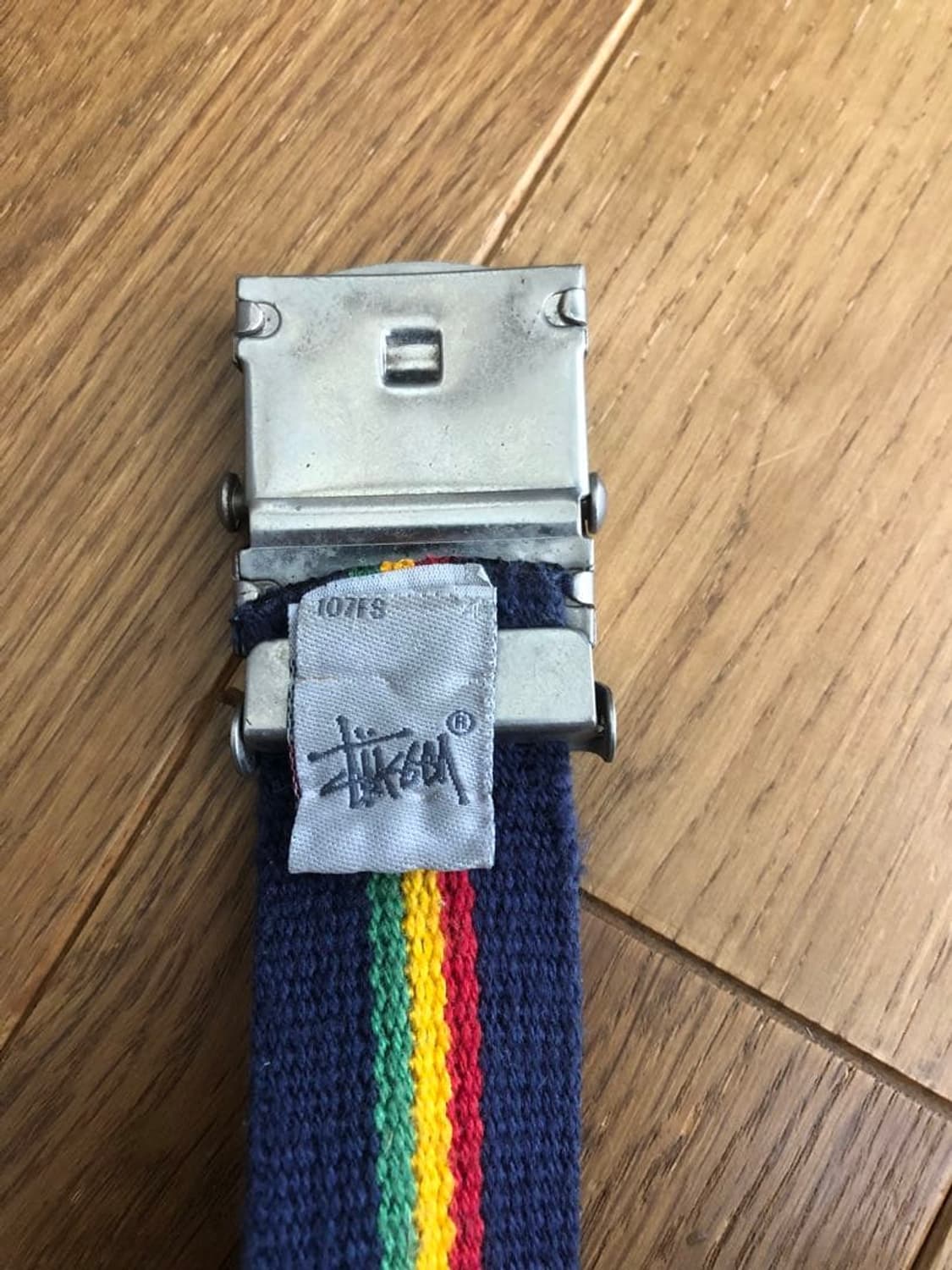 90s~00s 올드 스투시 라스타 라이언 버클 벨트 상품이미지3