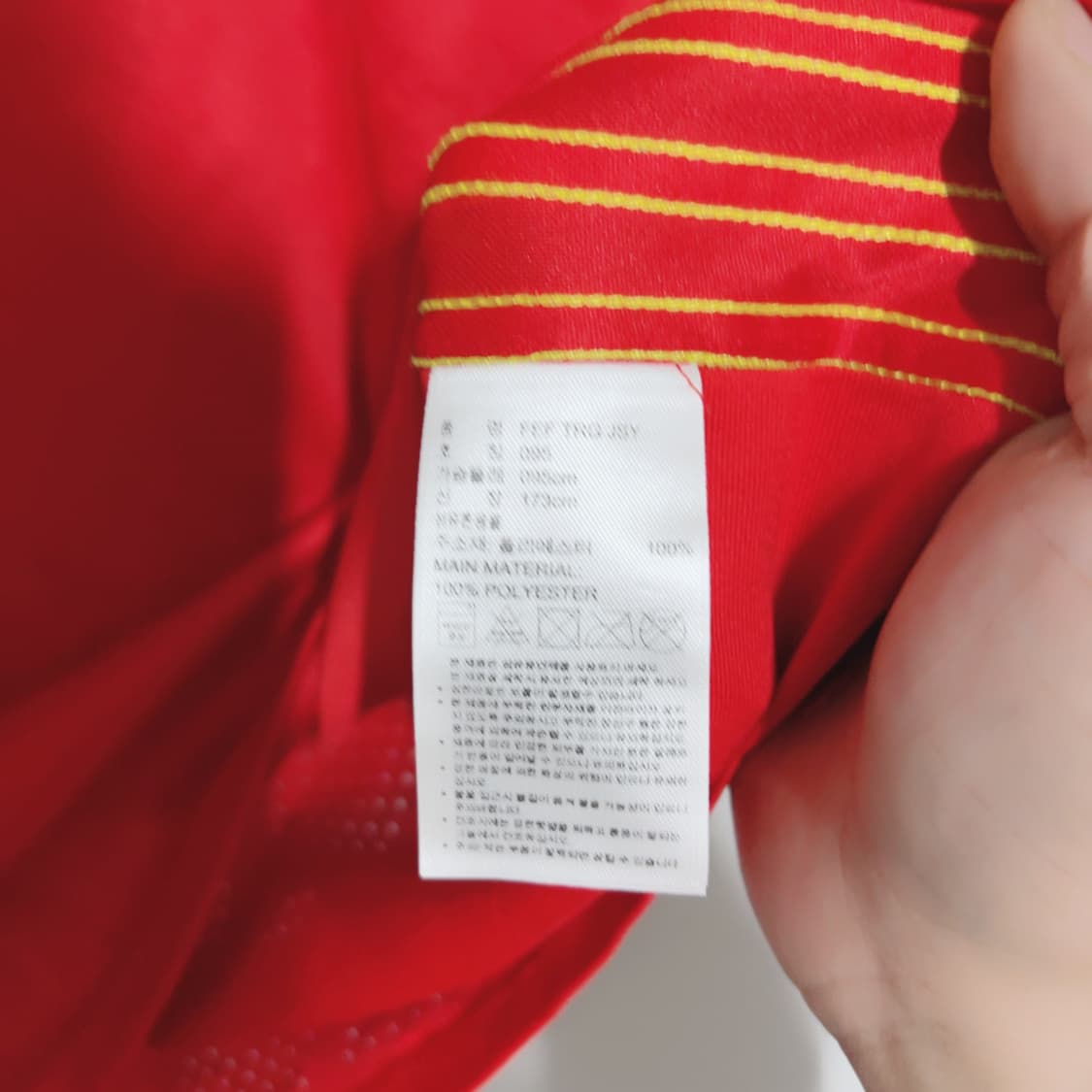 아디다스 스페인 올드스쿨 블록코어 여름 축구 유니폼 상품이미지5