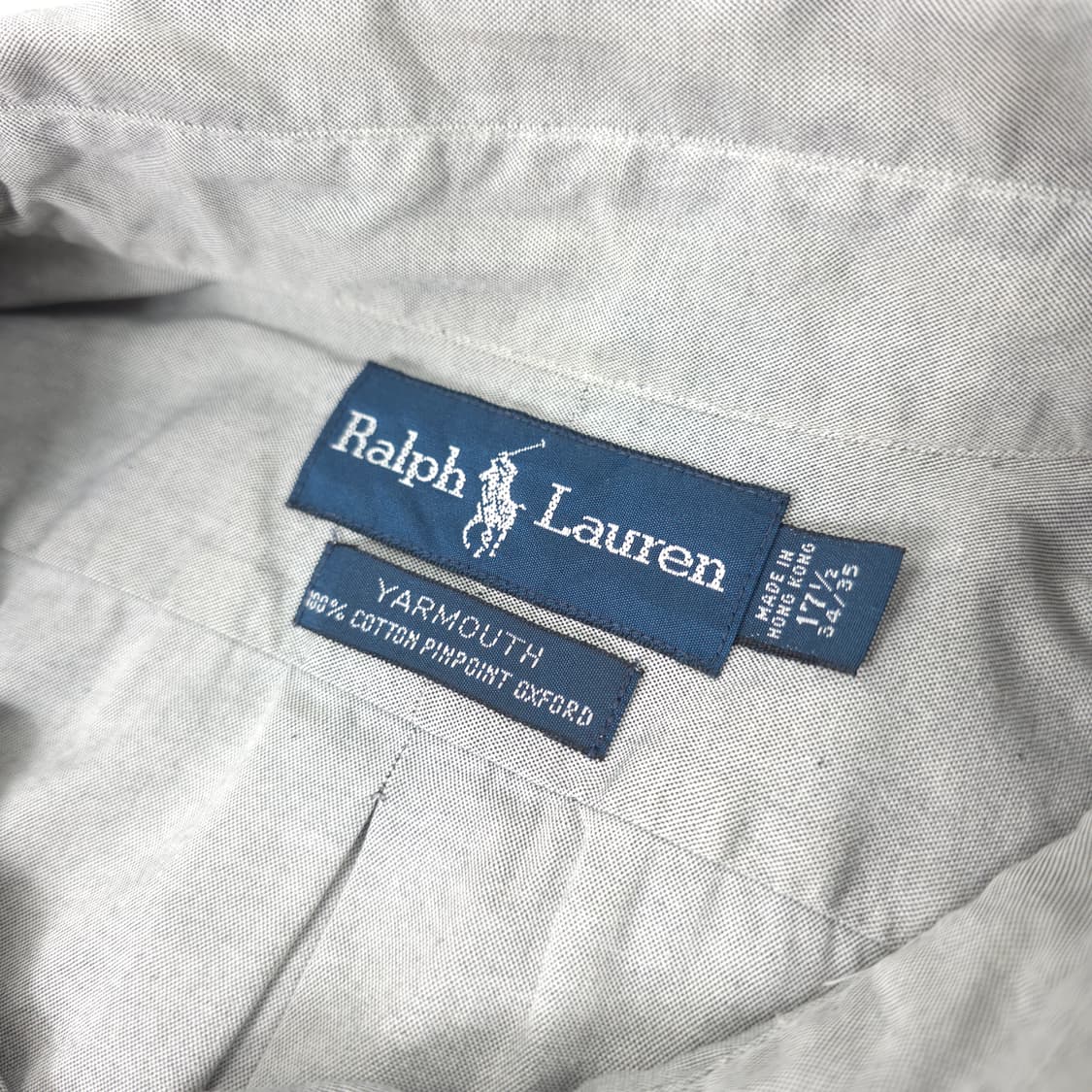 폴로 랄프로렌 야머스핏 코튼 셔츠 그레이 (34/35) 상품이미지3