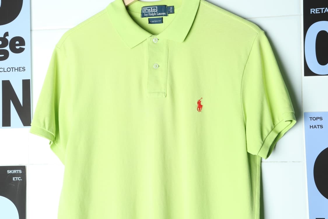 (L-XL) 폴로 랄프로렌 반팔 카라 티셔츠 형광 주황포니-H30560 상품이미지3