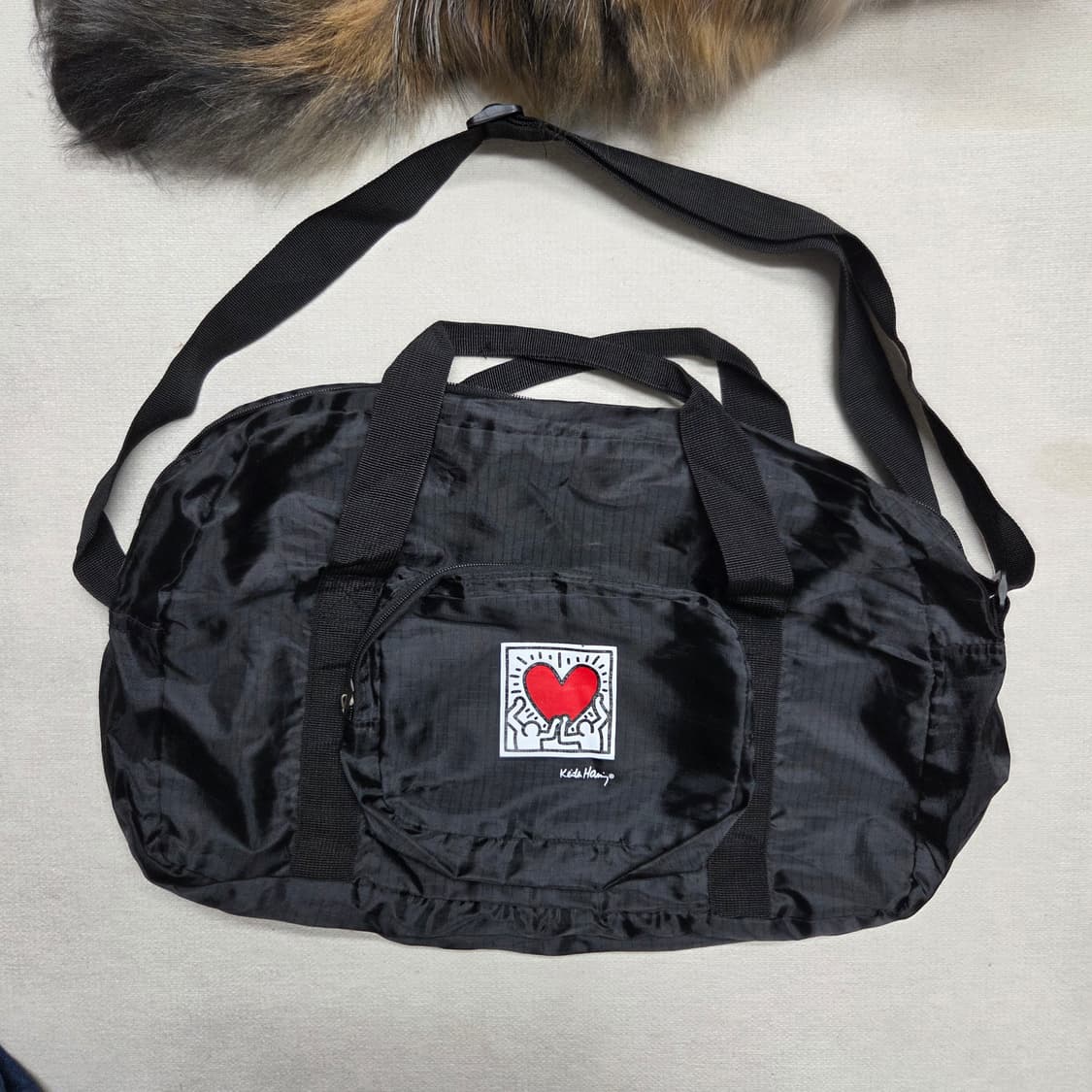 Keith Haring 키스해링 나일론 보스턴백 상품이미지1