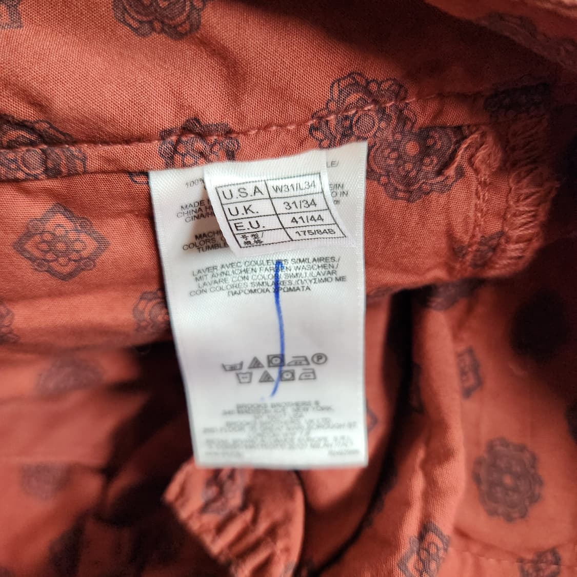 J141 [31] 브룩스브라더스 가먼트다이드 코튼 팬츠 상품이미지7