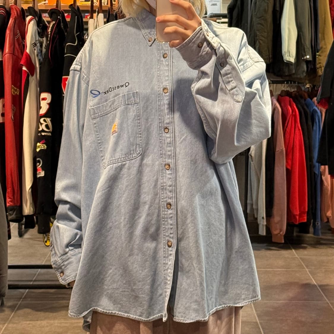 [NO.9] 칼하트 데님 긴팔셔츠 상품이미지2