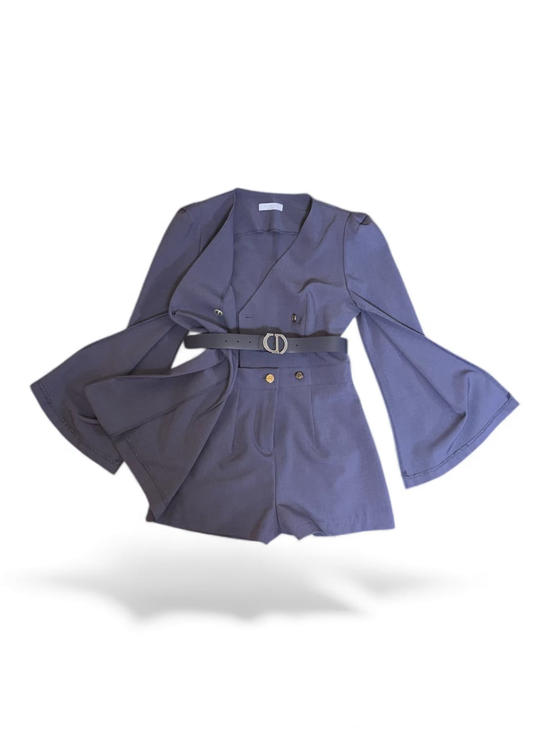 벨 슬리브 자켓 점프수트 상품이미지1