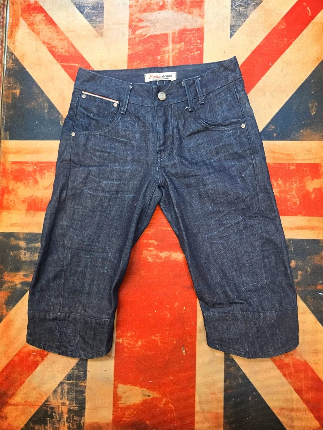 일본 에비스(Evisu) 7부 데님 반바지 크롭진 상품이미지2