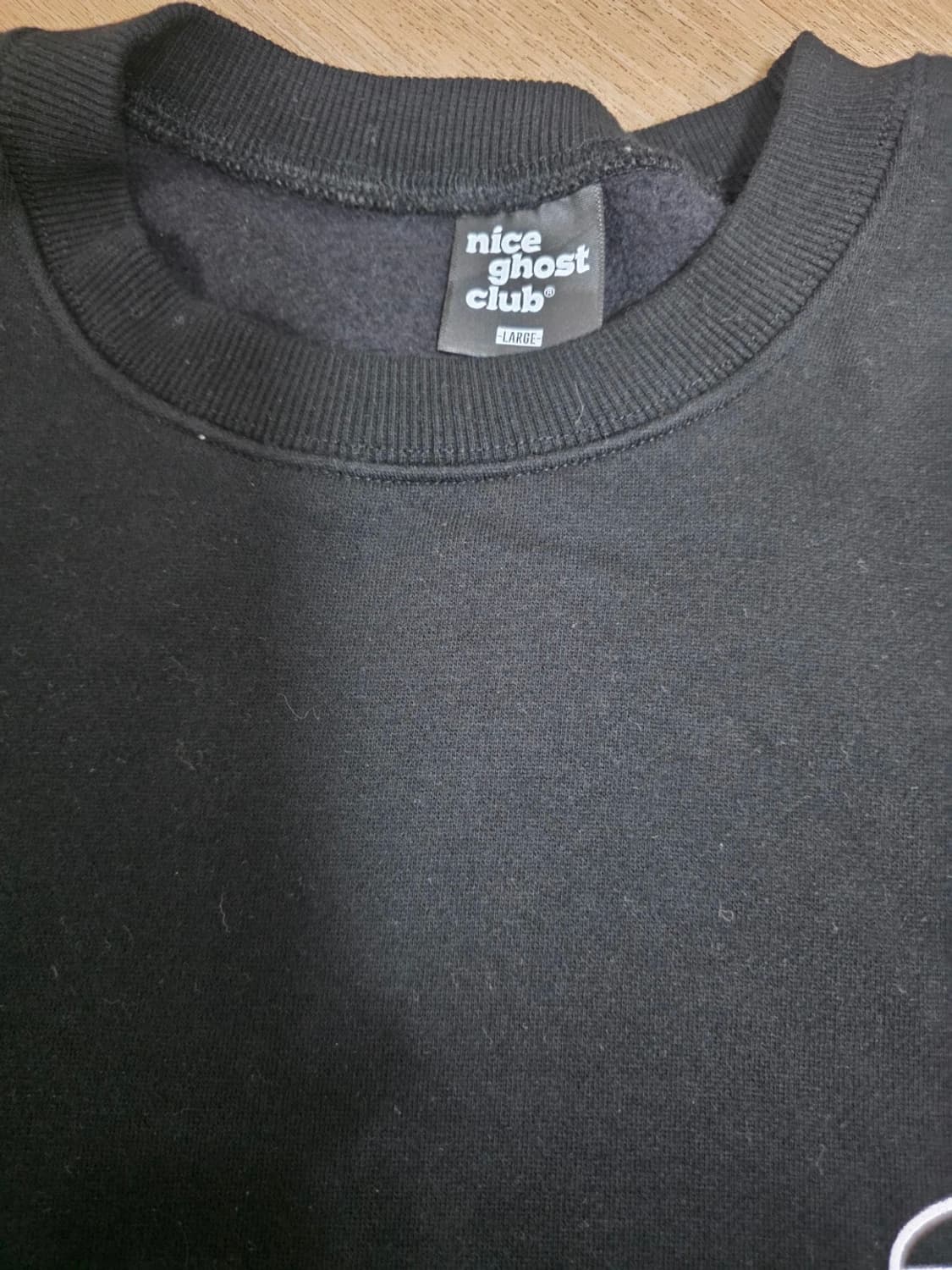 나이스고스트클럽 로고 프린팅 기모 맨투맨L 상품이미지6