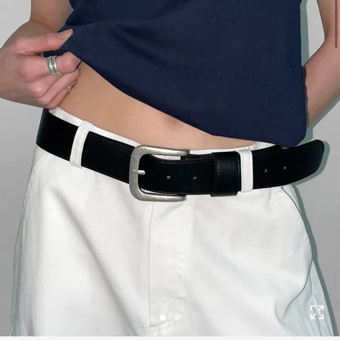 블랙업 호토노 베이직 레더벨트 [기본 벨트 허리띠 버클 데일리 액세사리] 상품이미지1