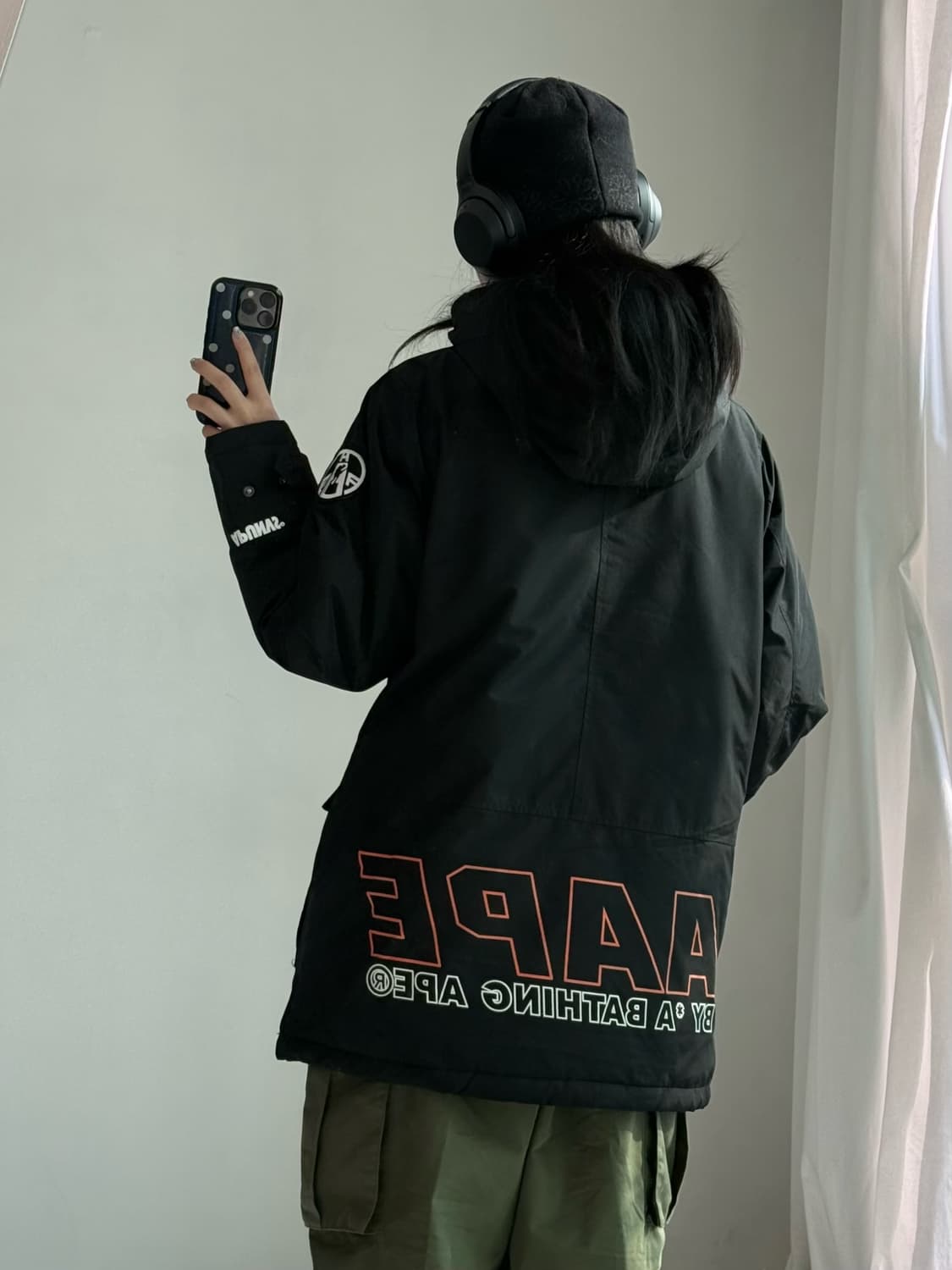 Aape 미디 로고 패딩 상품이미지3