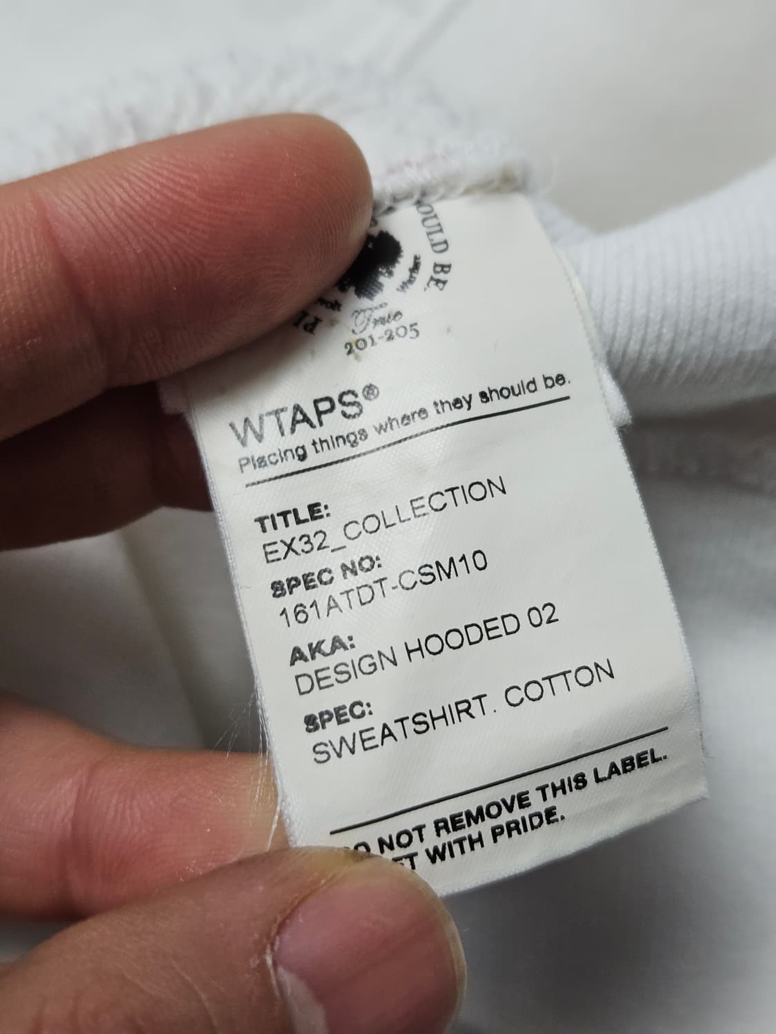 Wtaps 더블탭스 16aw 디자인 후드 L 상품이미지6