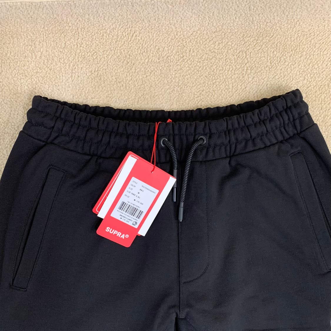 SUPRA 수프라 빅로고 스웻 조거 팬츠(M/블랙) 스웻셋업 상품이미지2