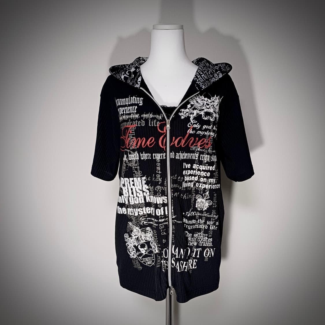 Beaumont Carr 펑크 반팔 투웨이 후드집업 고스펑크 상품이미지1