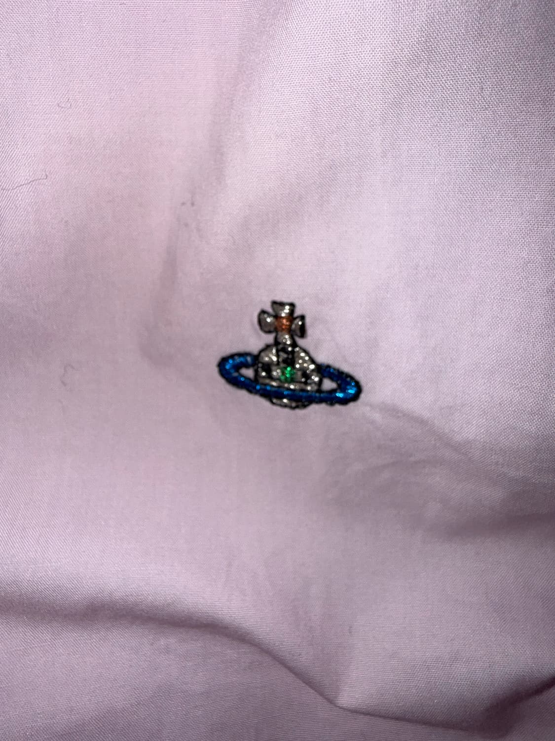 비비안웨스트 우드 사선 카라 셔츠 상품이미지2