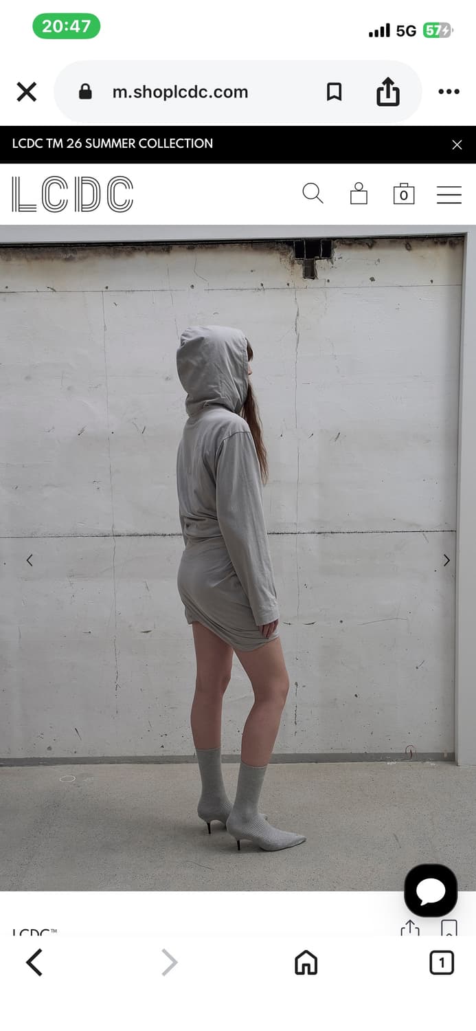[LCDC] TWISTED HOODIE (LIGHT GREY) 상품이미지2