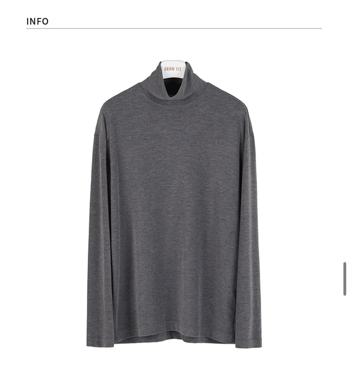 (실착3회) 드로우핏 목폴라 터틀넥 니트 상품이미지1