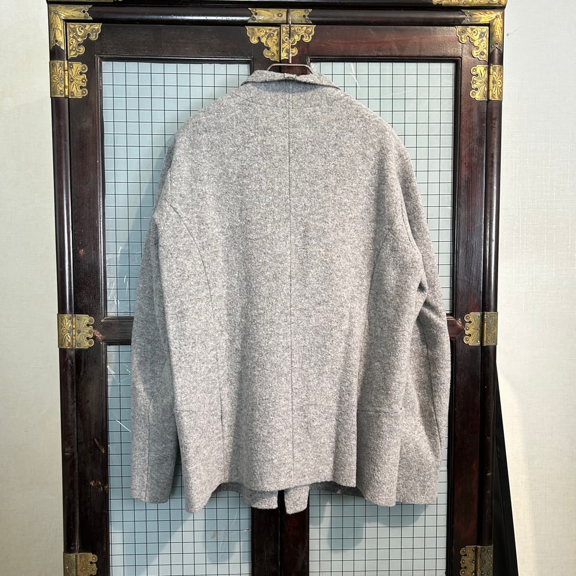 the viridi anne 축융 울 숄카라 자켓 상품이미지4