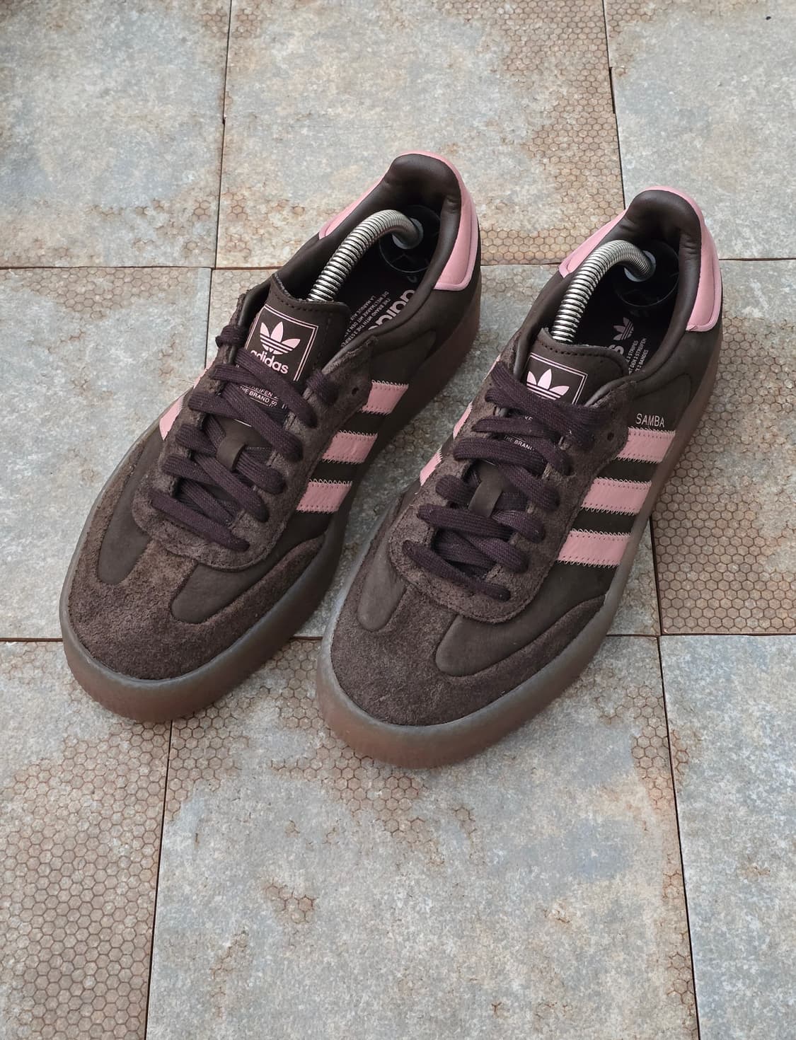 (240)아디다스 삼바 브라운 핑크 상품이미지1