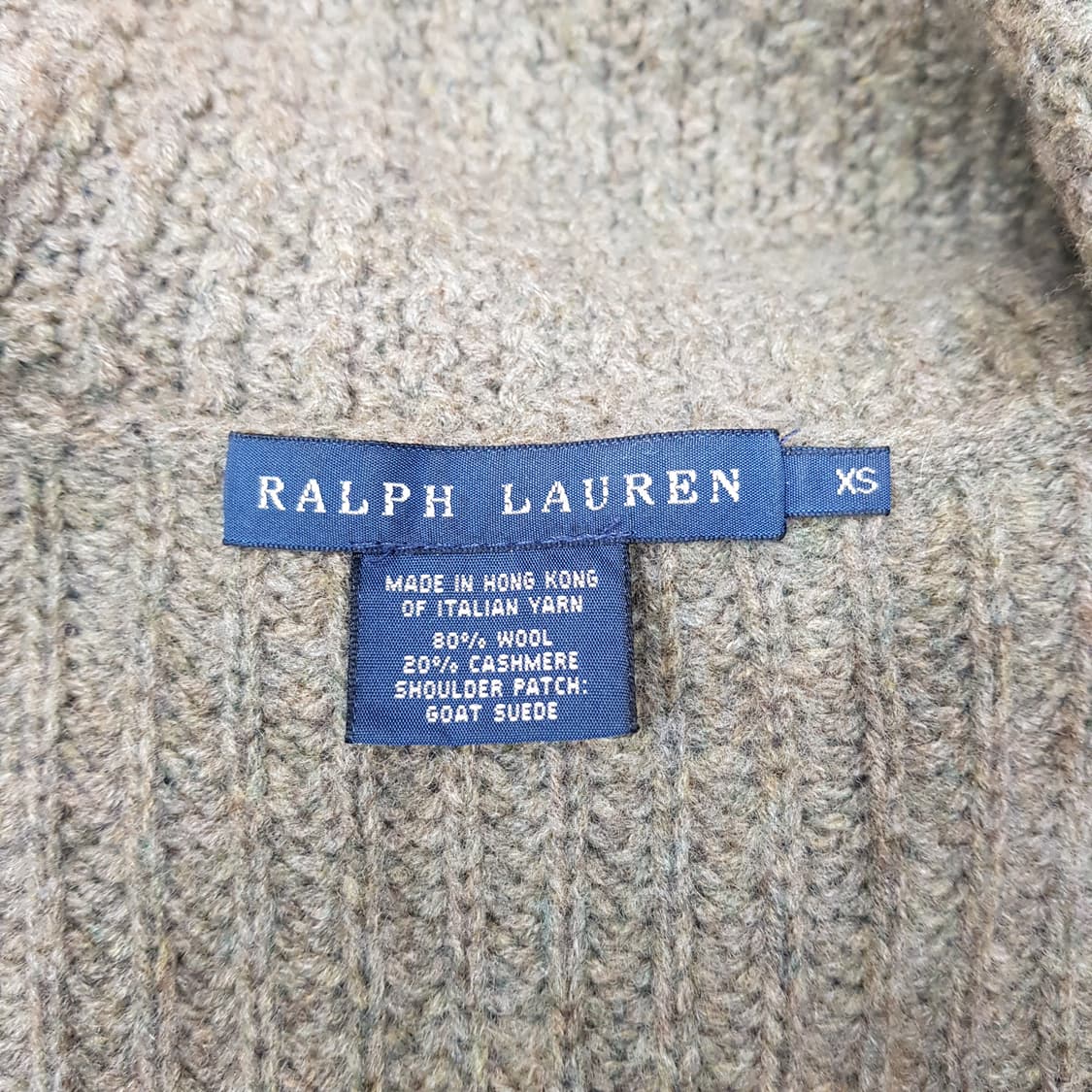 랄프로렌 숄카라 울 캐시미어 니트 가디건 XS사이즈 상품이미지5