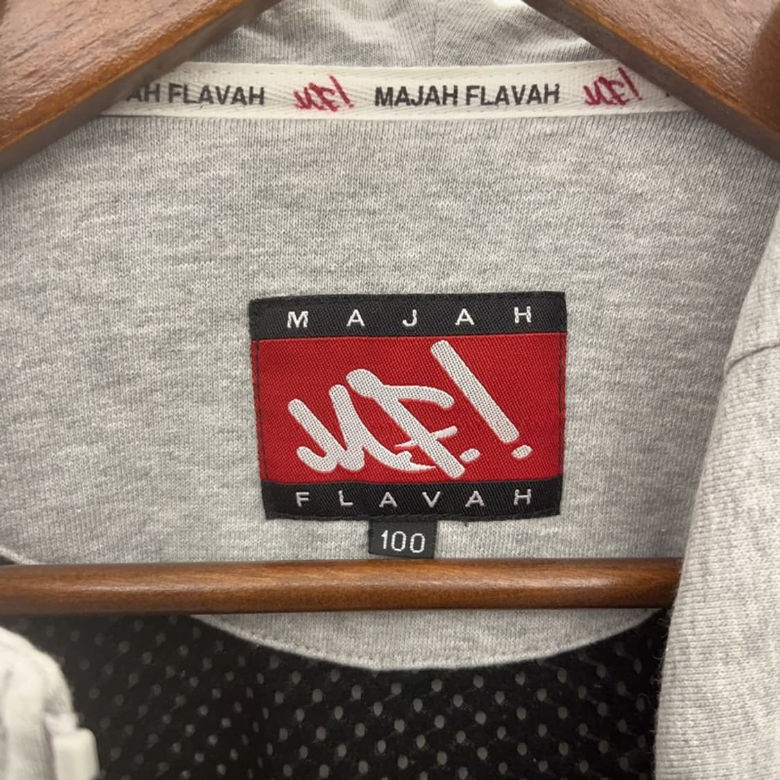 마자플라바 올드스쿨 스트릿 힙합 배색 후드집업 100 C09457 상품이미지5