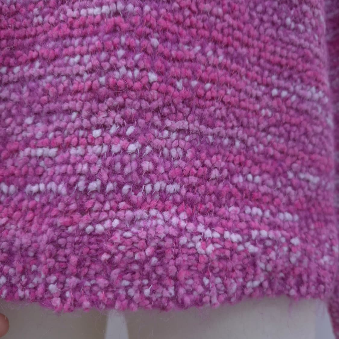 핑크 모헤어 하이넥 니트 상품이미지6