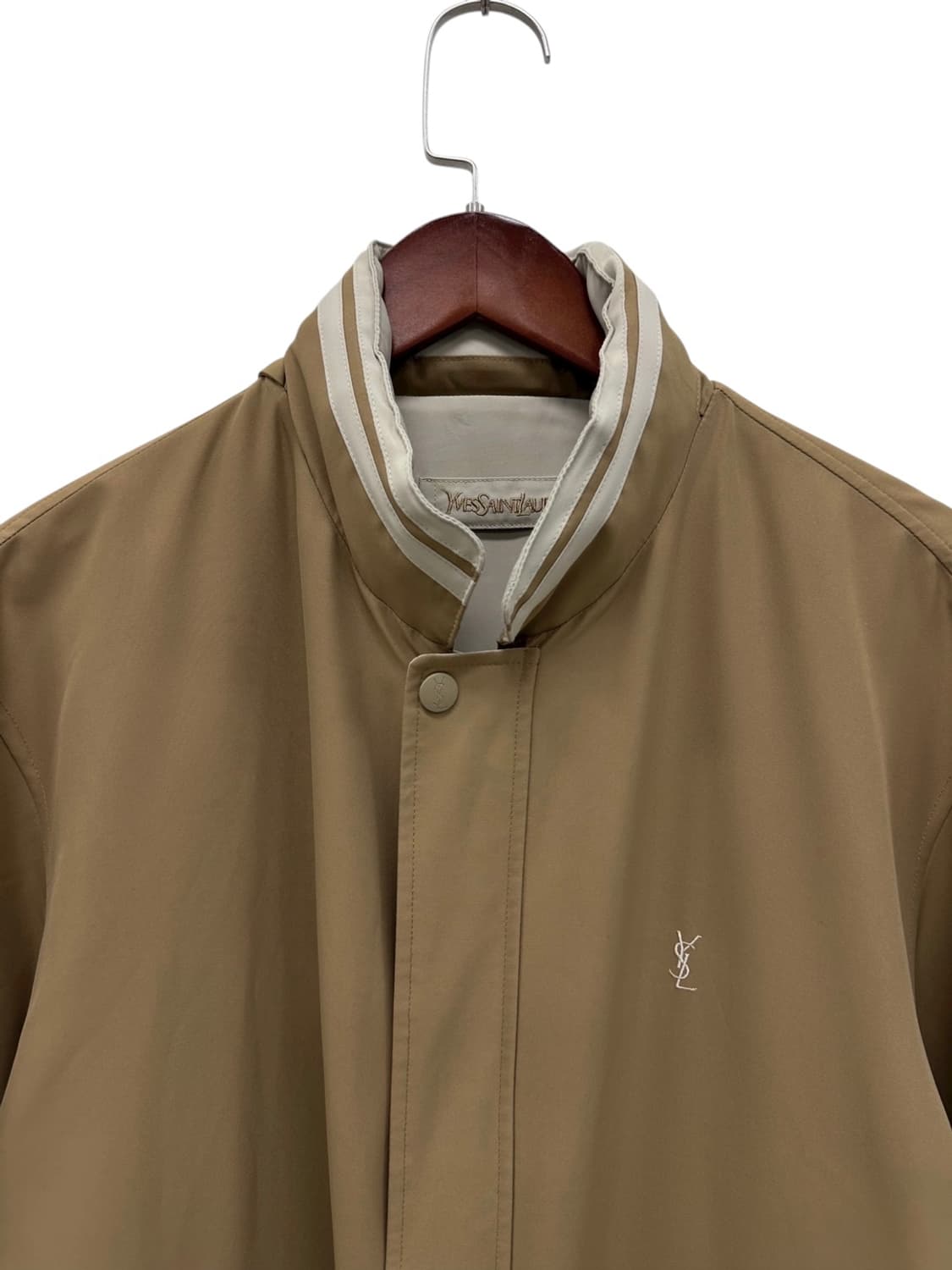  00s YSL 생로랑 리버시블 자켓 아이보리&베이지 (XL)  상품이미지9
