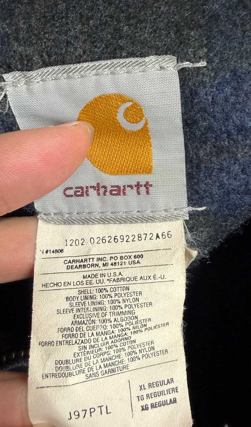 00s 칼하트 j97 PTL 디트로이트 자켓 상품이미지7