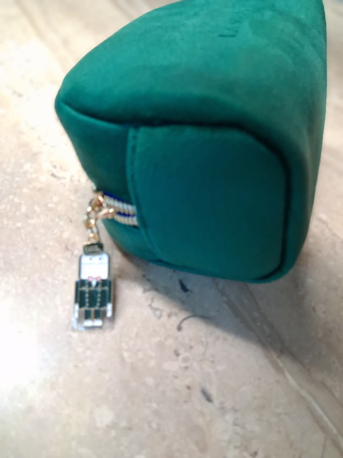 라메르 LA MER 그린 벨벳 손잡이 미니 파우치 (새제품) 상품이미지8