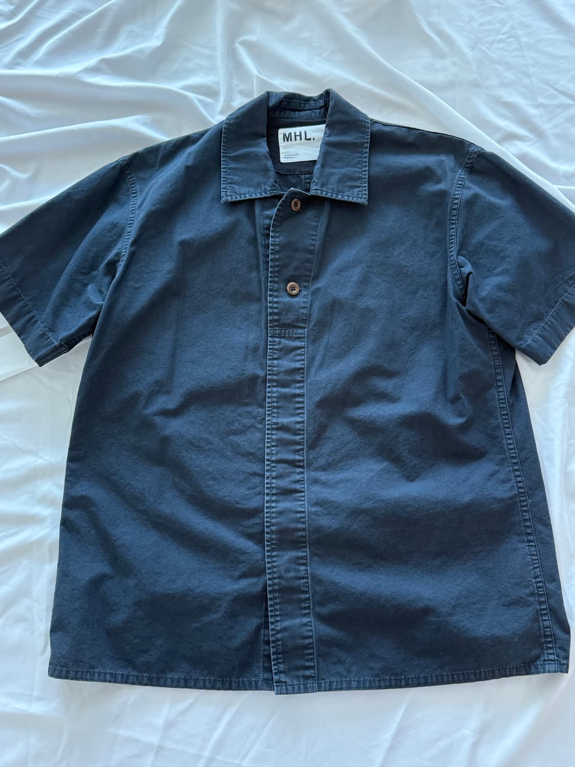 마가렛호웰 네이비 반팔 셔츠 상품이미지2