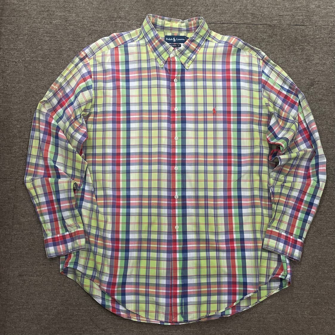 (2XL) POLO 폴로 랄프로렌 체크 셔츠 클래식핏 상품이미지1