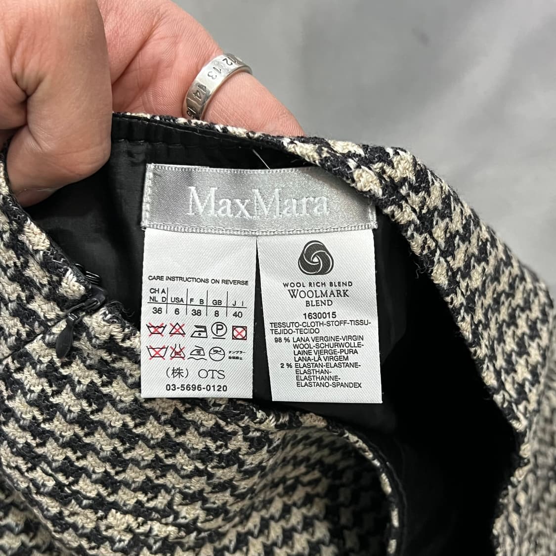  막스마라 울 헤링본 셋업 y14887 상품이미지9