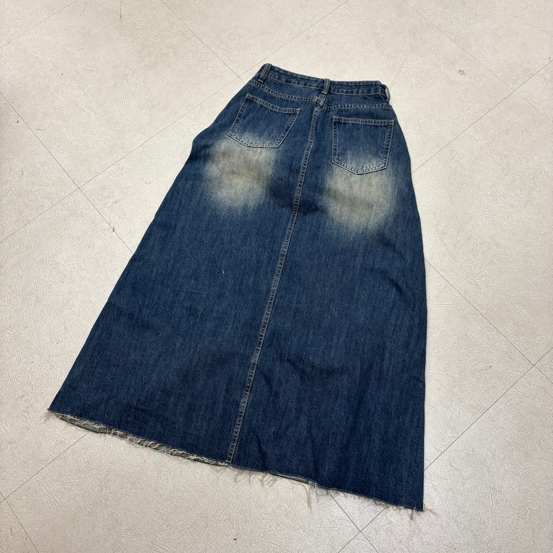 빈티지 워싱 데님 스커트 상품이미지3