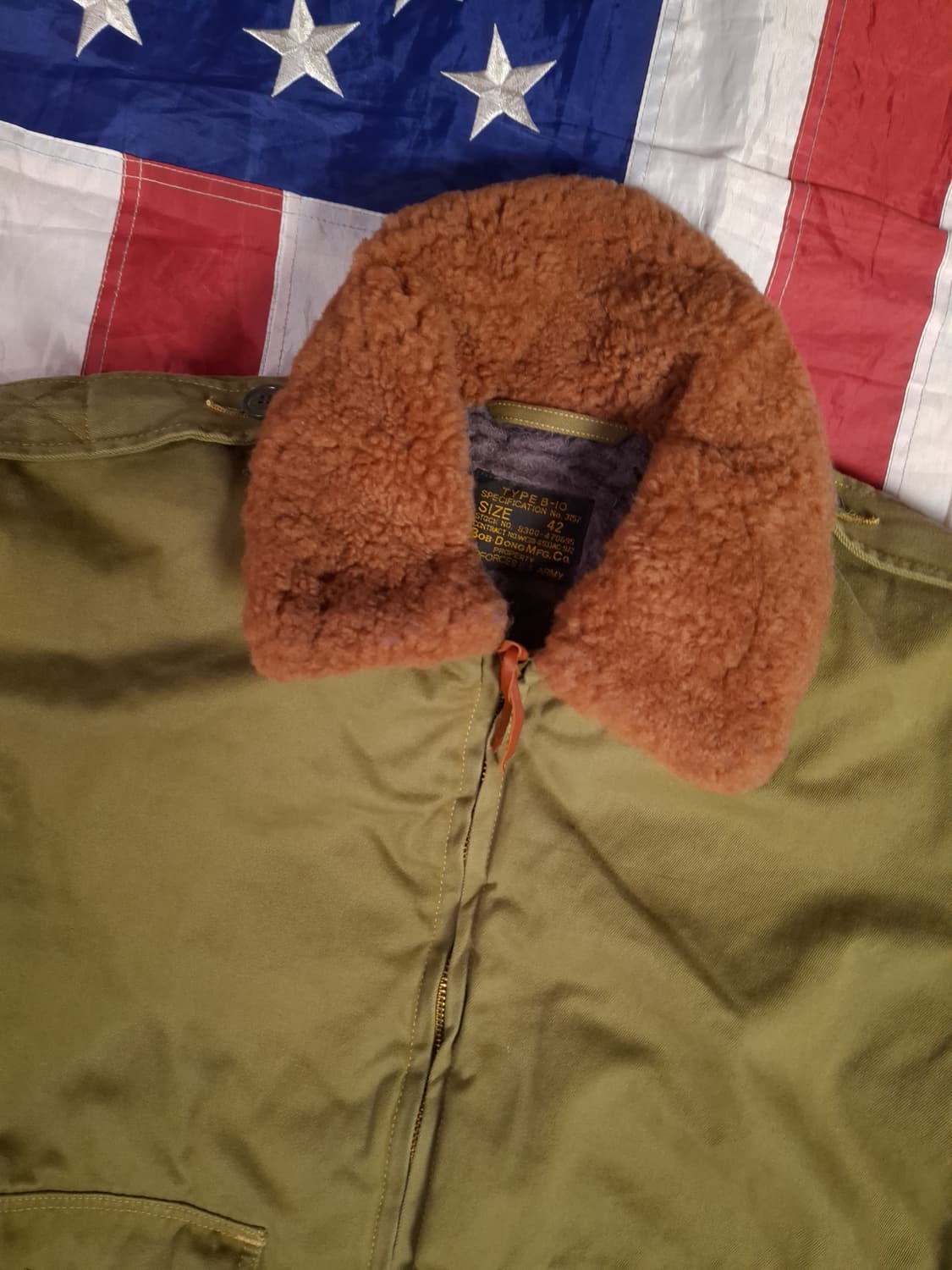WW2 미육군 복각 bobdog  B-10 항공자켓 상품이미지2